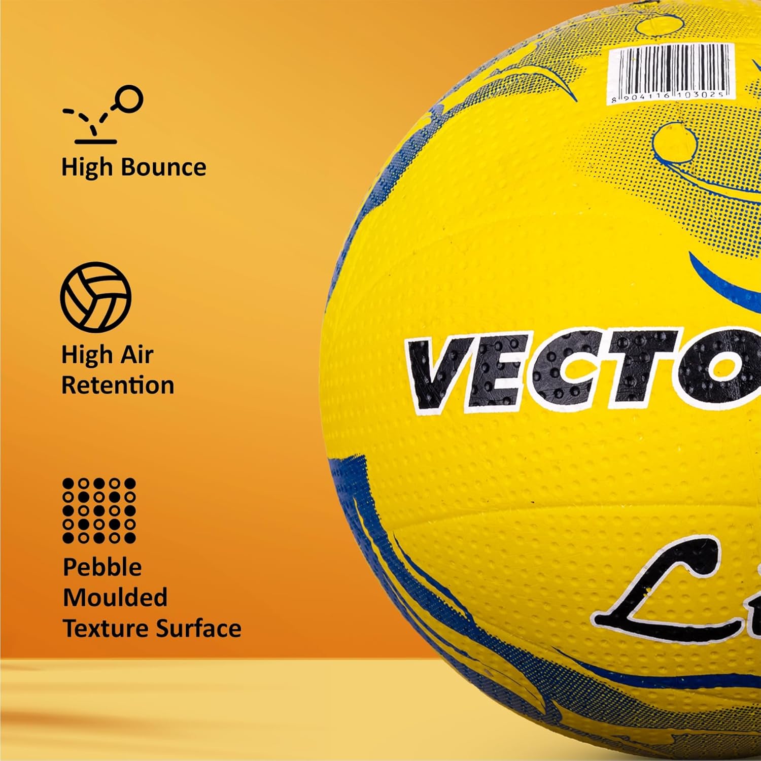 Vector X LITE Rubber Moulded Volleyball (Size-4)