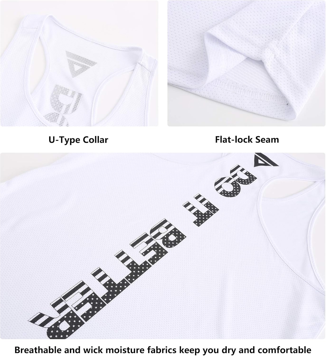 Boyzn Men's 1, 3 or 5 Pack Y-Back Workout Tank Tops, Athletic Muscle Gym Tank Tops, Fitness Bodybuilding Sleeveless T-Shirts - Image 5