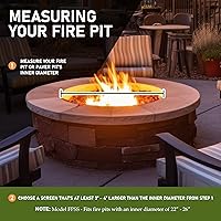 Vista 4 de Good Directions Pantallas de chispa para fogata, 27" de diámetro, acero inoxidable