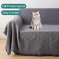 Vista 3 de RHF - Funda de sofá de diseños geométricos, para sofá de 3 cojines, ideal para sala de estar y como protectores de sofá para perros