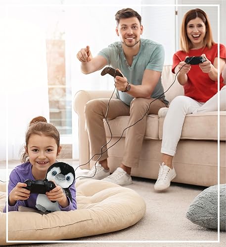 Miniatura 6 de DolliBu Animal de peluche de pingüino  Pingüino gris marino suave y abrazable, adorable juguete de peluche esponjoso de pingüino, lindo regalo de