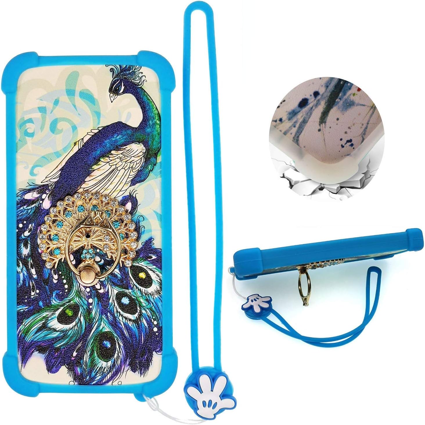 Case for Xcell View Case Silicone border + PC hard backplane Stand Cover XKQ