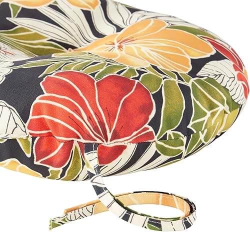 Miniatura 3 de Greendale Home Fashions Aloha - Cojín de asiento redondo para exteriores de 15 pulgadas, juego de 2, 2 unidades