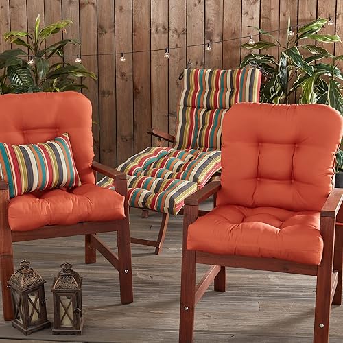 Miniatura 6 de South Pine Porch Cojín de asiento y respaldo para exteriores, color óxido