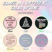 Vista 5 de Felt Like Sharing Letras de plástico solo para tablero de letras (348 piezas) - Letras de tablero de letras de 1 pulgada para tablero de letras