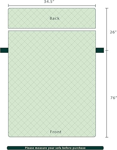 Vista 300 de Chun YI. - Funda reversible para sofá, funda para sillón, fácil de instalar, lavable, cubiertas para sala de estar. Negro