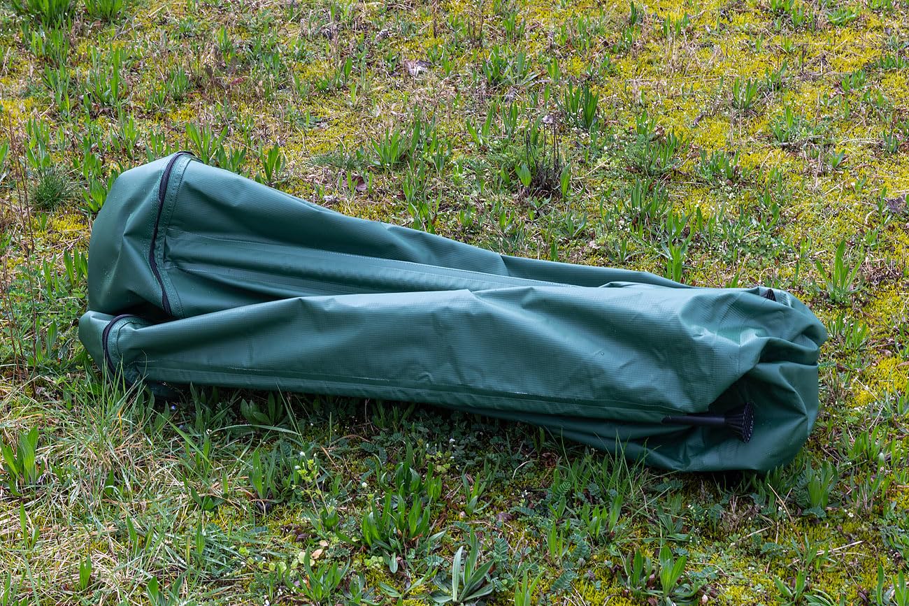 Royal Gardineer Wassertonne: Faltbare Regentonne mit Deckel, 500 l, 620 GSM-PVC, Schlauchanschluss (Regensammler, Gartenfäßer, Gartenschlauch)
