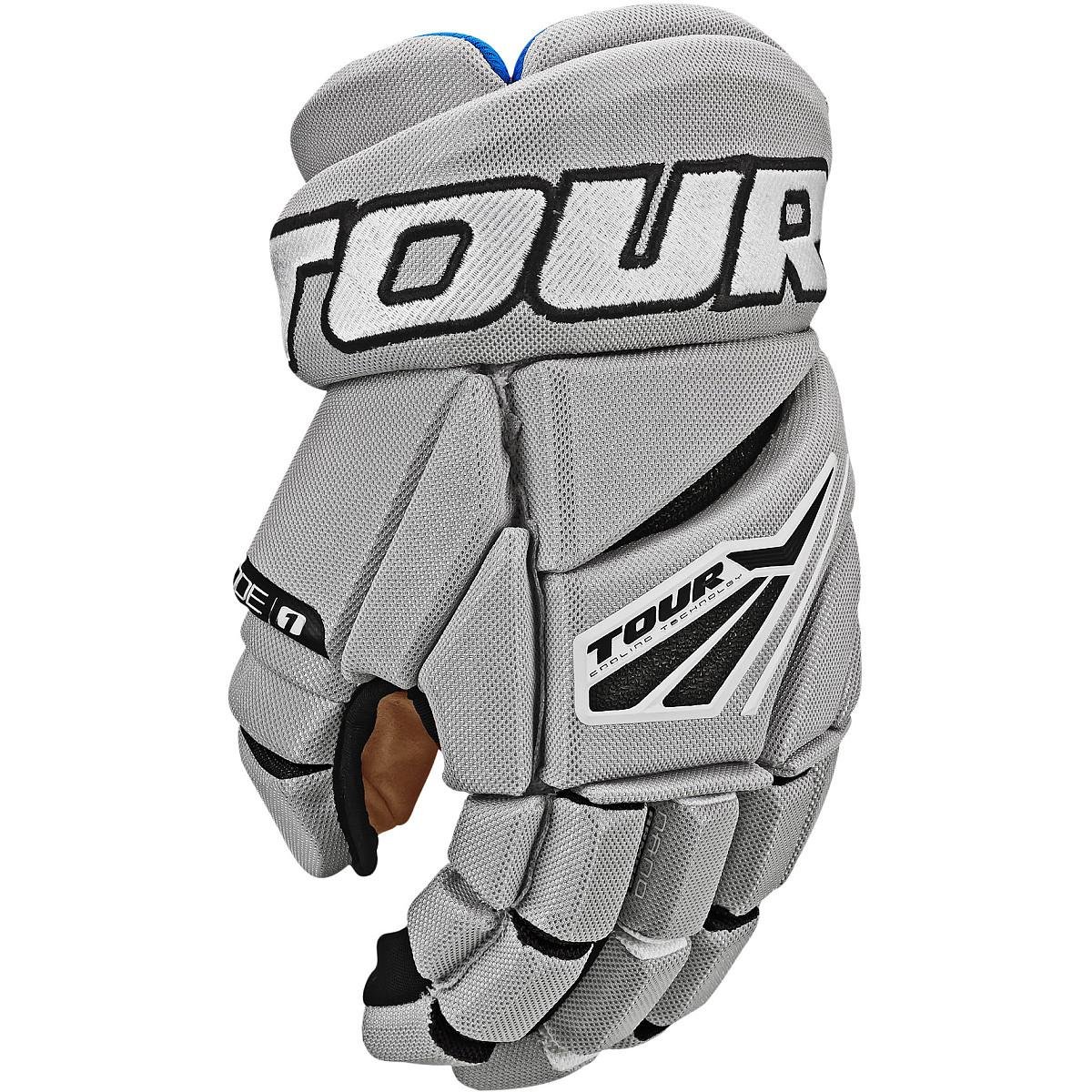 Tour Gant de hockey sur glace Code 1, Couleur : gris/noir, Taille : 30 cm/12 pouces