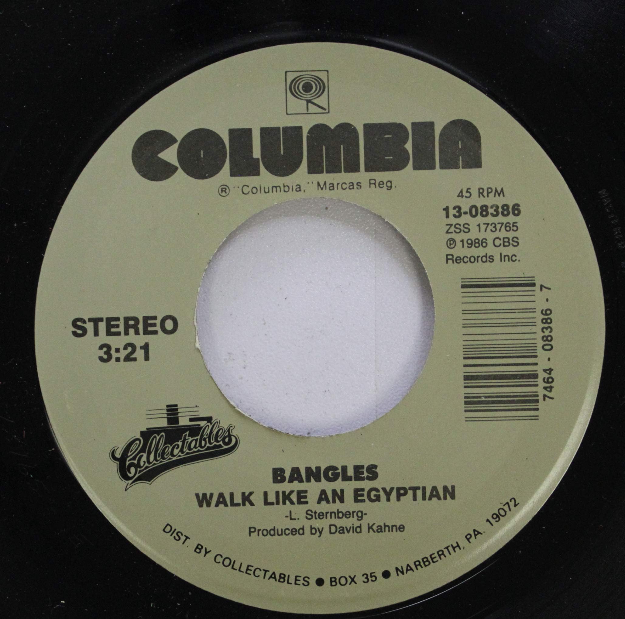 Bangles 45 RPM Walk Like An Egyptian / Walking Down Your Street