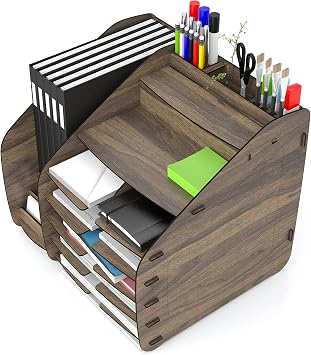 Design OTTO Fx-xl Modest - 2 Colors - A4 Document Shelf Desktop Organizer design_otto_fx_XL_Modest (Walnut)