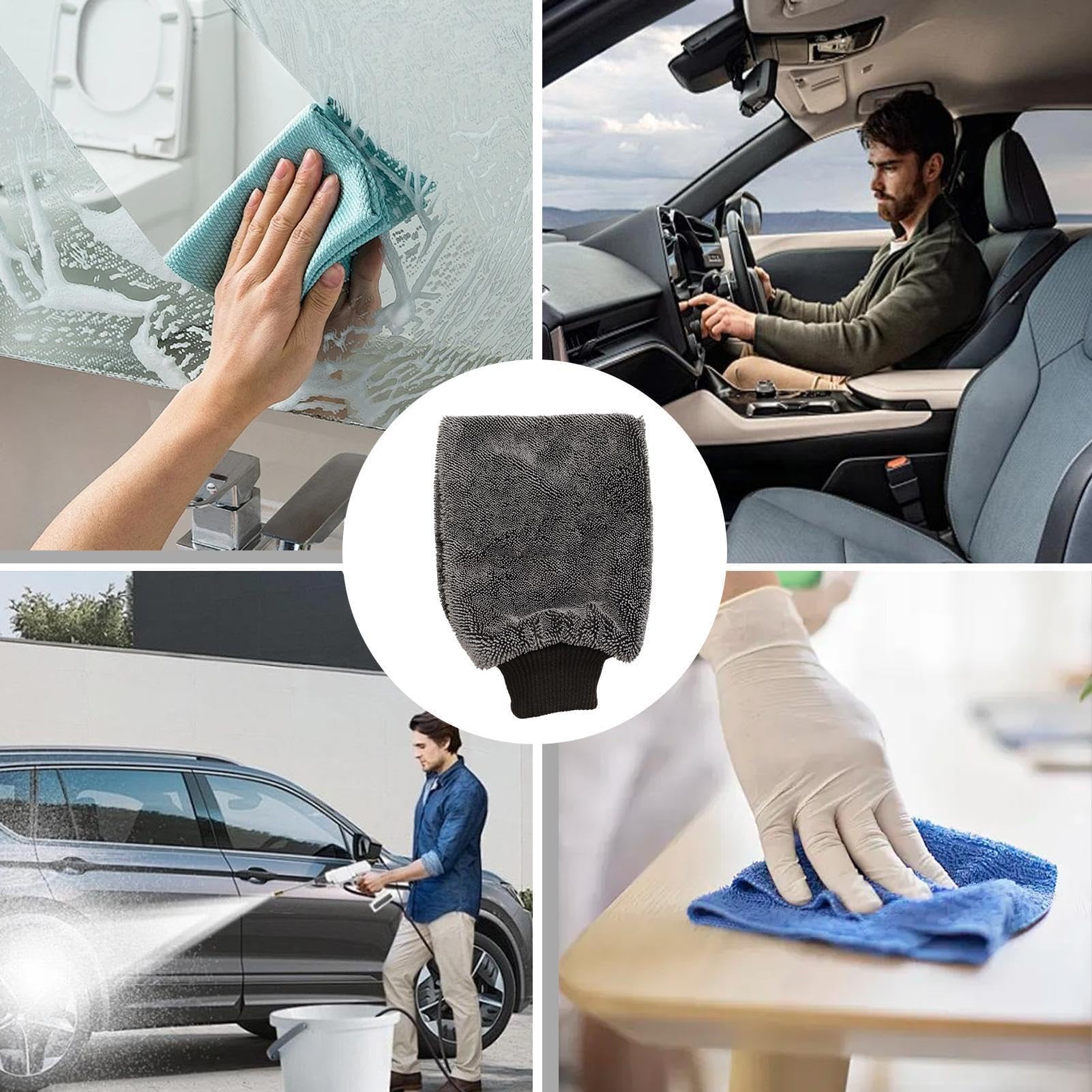 Ultra Wipes Trockenhandschuh, Saugstarke Mikrofaser Handschuh (6 Stück)