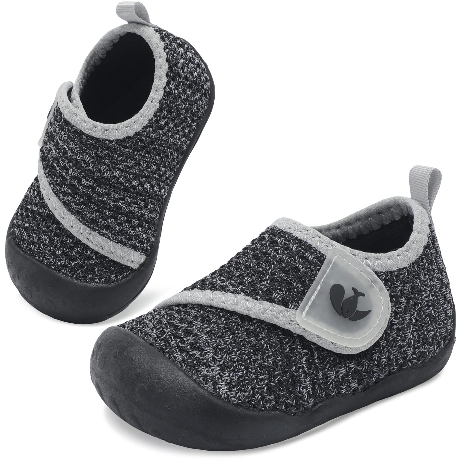 FEETCITY Baby First Walking Shoes Wide Baby Shoes Infant Sneakers Newborn Crib Shoe Barefoot Lightweight Slip On Shoe