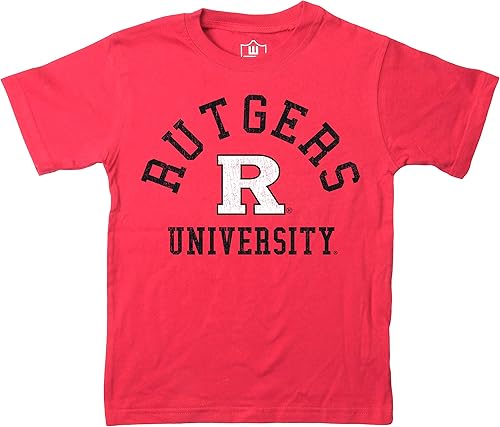 Wes and Willy Camiseta de algodón orgánico de manga corta para niños de la NCAA