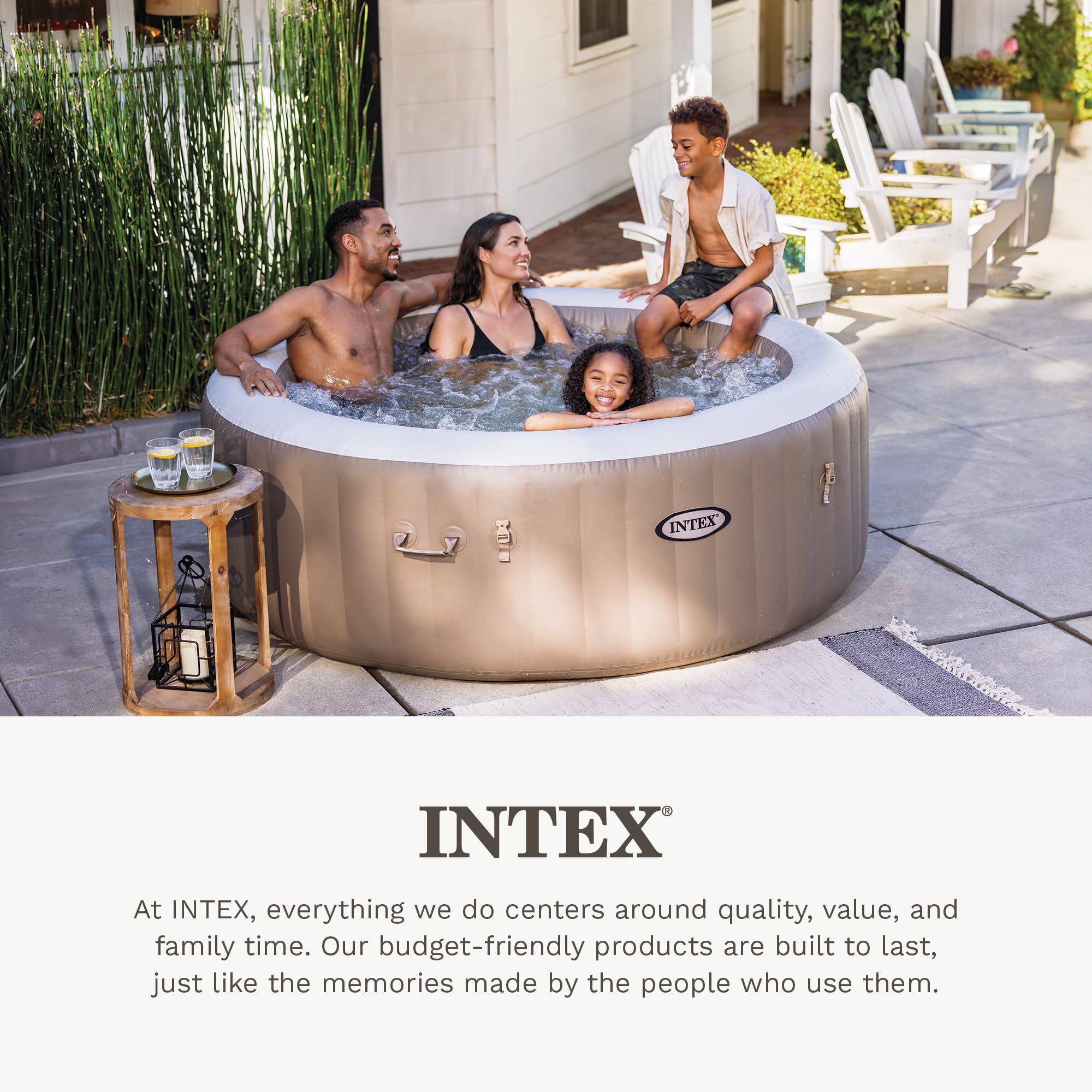 Intex PureSpa Sedile Spa, marrone chiaro