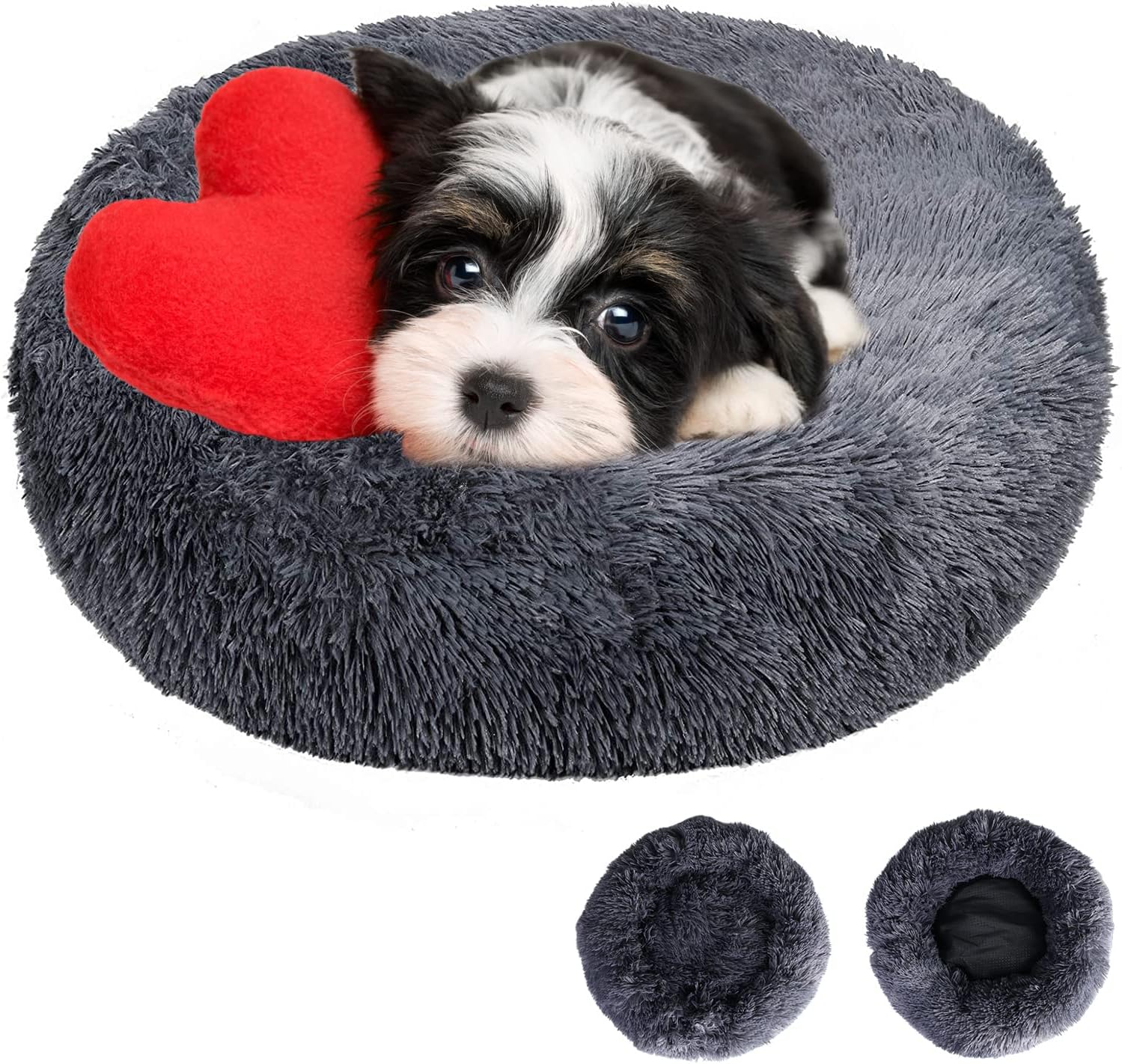 Panier Pour Chien,Lit Pour Chien,Lavable Coussin Chat Panier Donut Avec