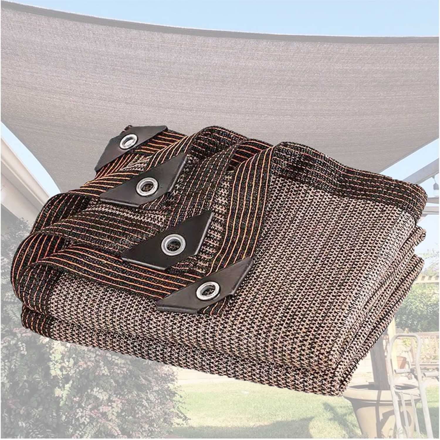 Voile d'ombrage rectangulaire 6x10m anti-UV pour terrasse et jardin