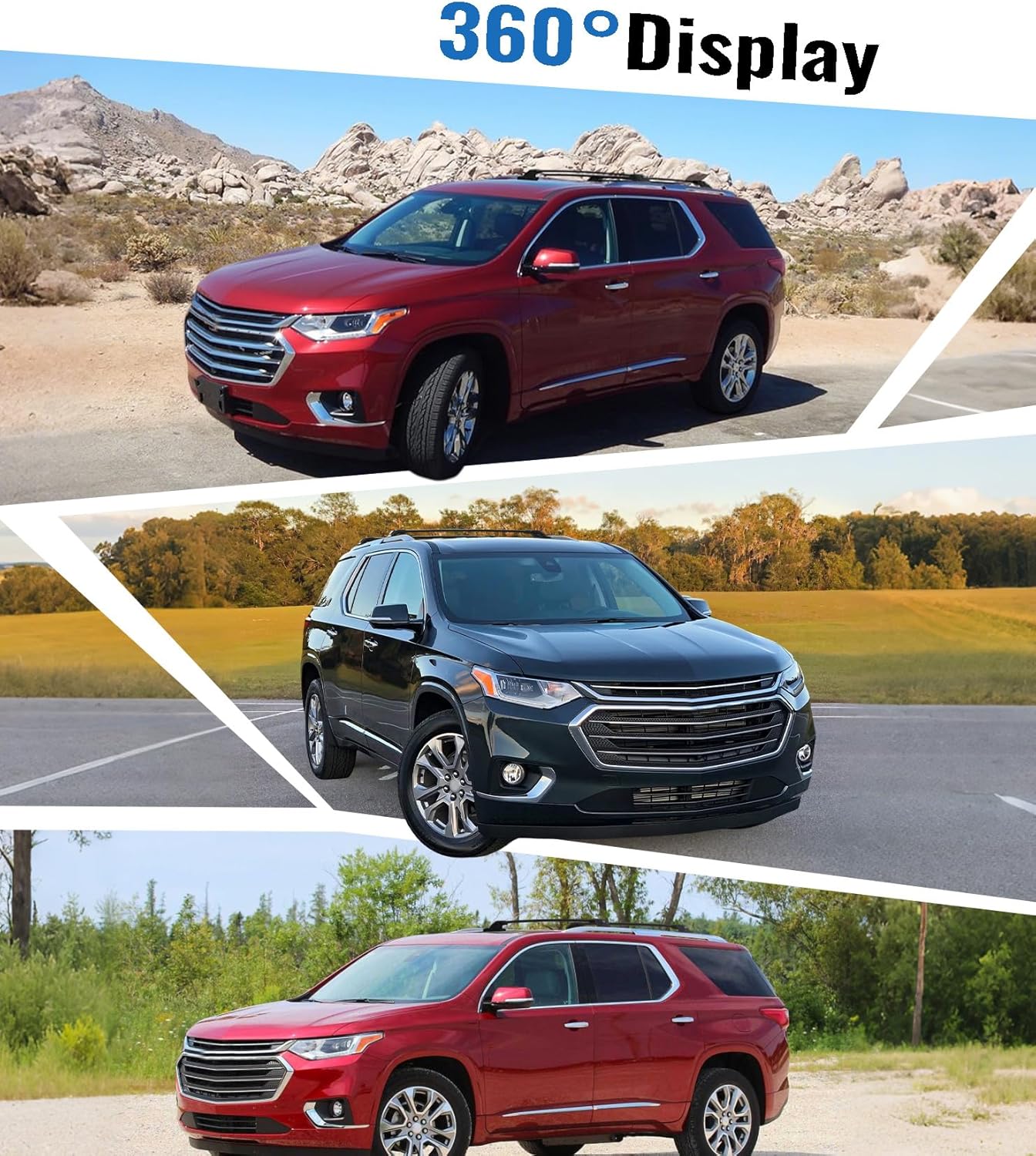 Fits 2018-2021 Chevy Traverse, Upgrade 265 LBS Lockable Roof Racks Cross Bars for, Heavy Duty All Aluminum Rooftop Accessories