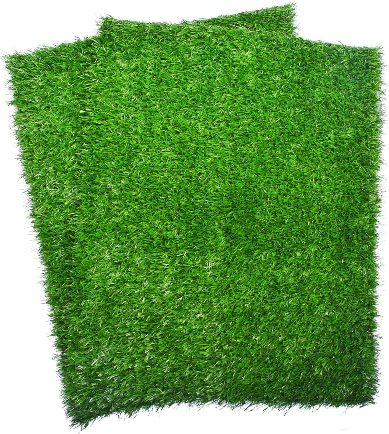 Artificial Dog Grass Pee Pad 30.5"x30.5" 2Pack, Washable Indoor Potty Training Replacement Turf for Puppy, Reusable Realistic Grass for Dogs