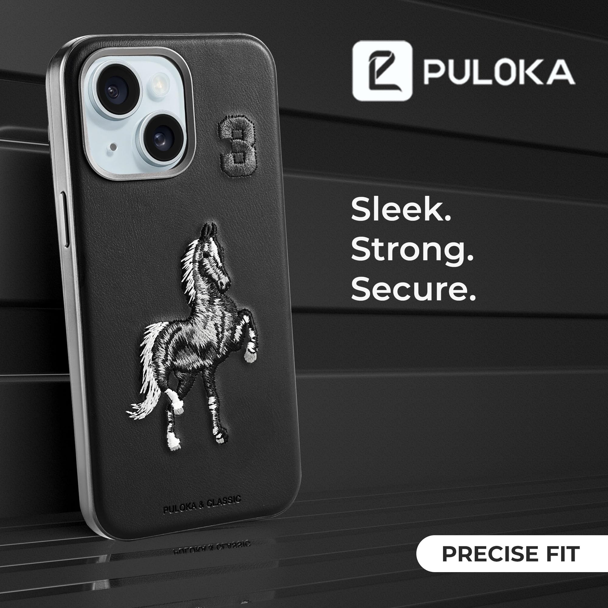 iPhone 13 Horse Embroidery Leather Case - PULOKA -6 iPhone 13 Horse Embroidery Leather Case - PULOKA -6