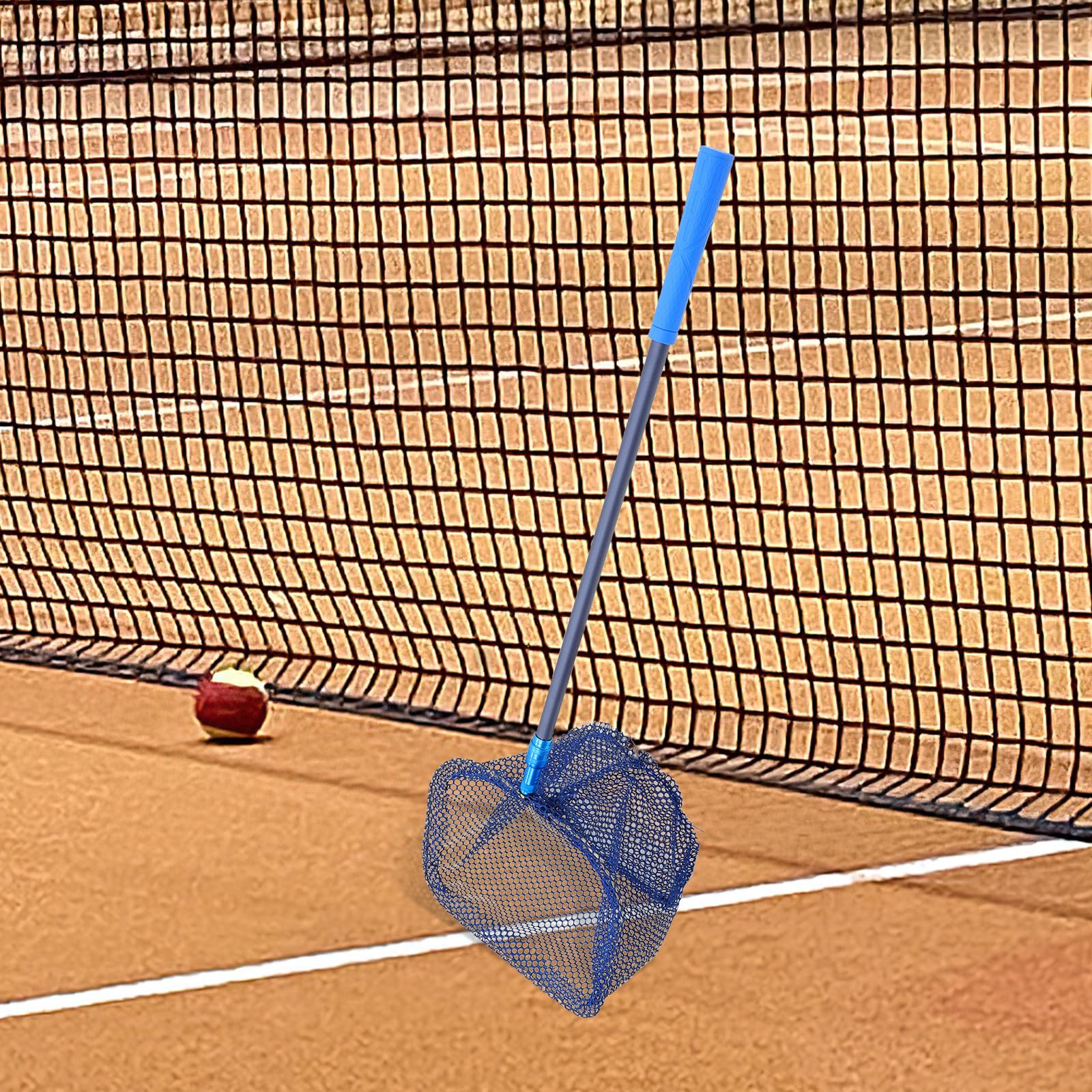 MAGICLULU Recolector de Balones de Ping Pong Portátil Red Extensible, Mango de Fibra de Carbono, Capacidad Grande para Tenis de Mesa y Uso en Entrenamiento Deportivo