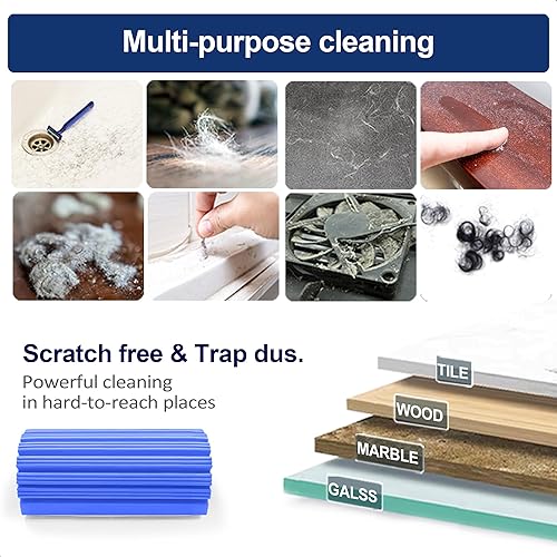 Miniatura 5 de Damp Cleaning Sponge Duster - 5-Pack Versatile Set with 1-Pack Wall-Mounted Storage Box, Reusable, Non-Scratch, Super Absorbent. Effortless Dust