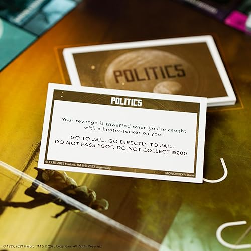 Miniatura 7 de Monopoly: Dune | Juega como The Ducal Ring, Crysknife, Gom Jabbar y más | Juego coleccionable con licencia oficial basado en The Movie Dune
