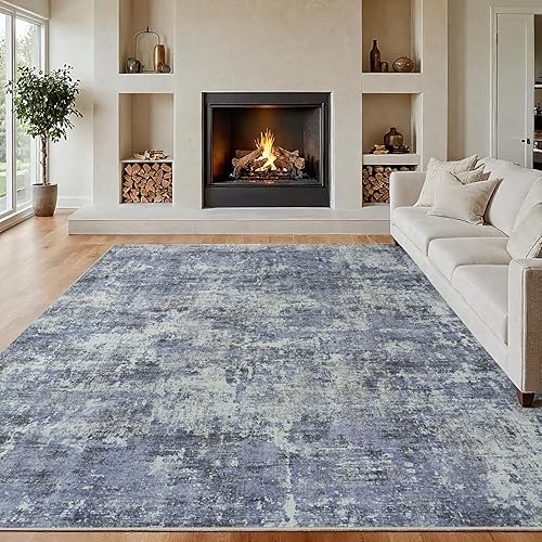 Vista 50 de Alfombra de área para sala de estar: 5 x 7 de interior, suave, esponjosa, alfombra abstracta para dormitorio, cocina, comedor, suelo, alfombra