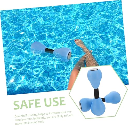 Miniatura 7 de OHPHCALL 1 par de mancuernas mancuernas equipo de gimnasio pesas de piscina pesas pesas pesas entrenamiento peso acuático mancuernas ejercicio pesas