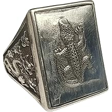 7.6g Muonionalusta meteorite S925 Silver Ring Natural iron meteorite pendant MeteoriteHandmade jewelry Silver Ring -K22