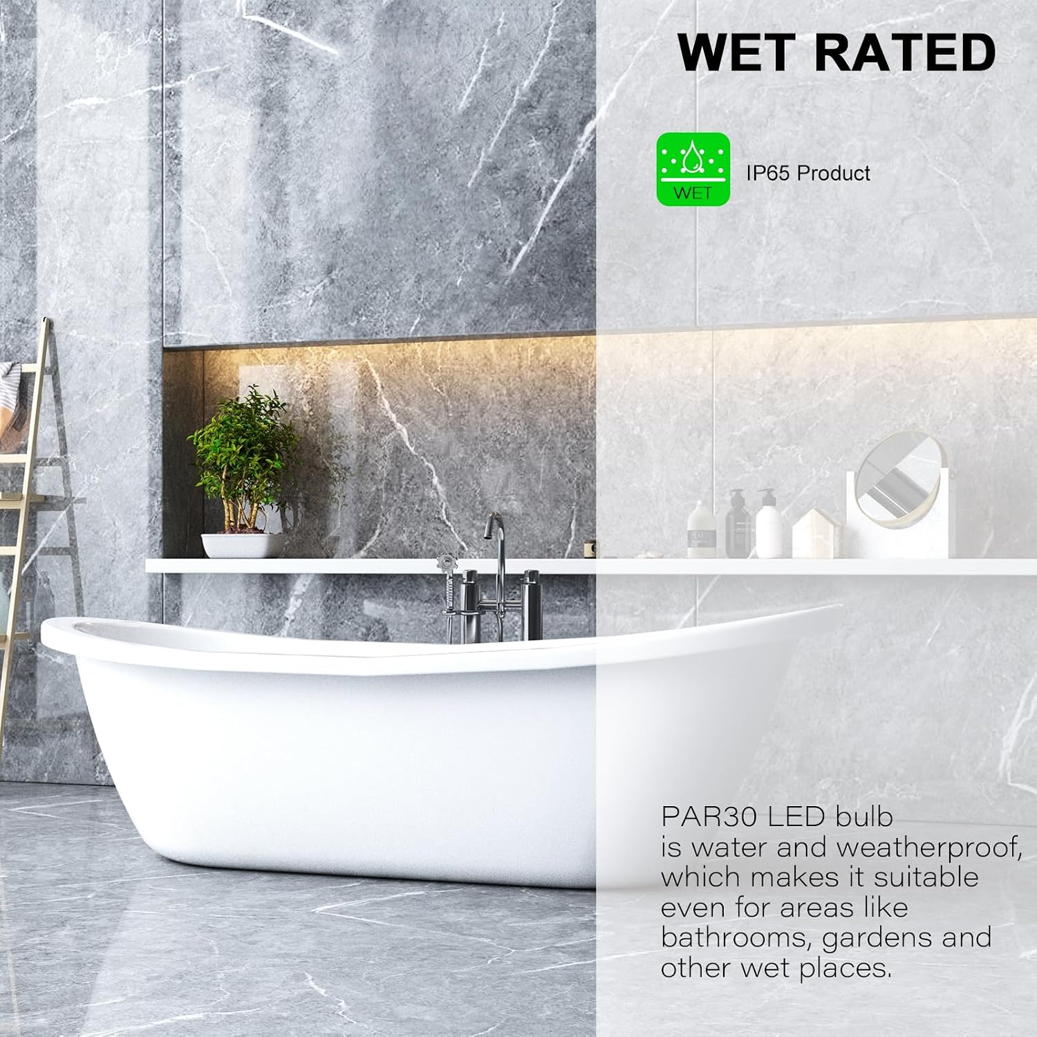 LightingWill 11W Par30 LED Bulb (75W Equivalent), UL Listed, 3000K Warm White Dimmable Flood Light Bulbs, 850 Lumens, E26 Base, LED Recessed Light Bulbs for Indoor Outdoor, 6 Pack