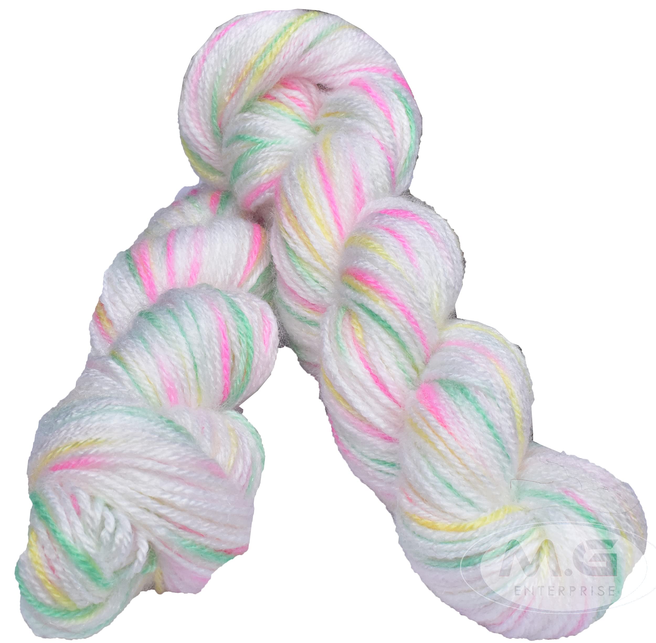 Oswal Cream Pie (500 gm) Wool Hank Hand Knitting Wool/Art Craft Soft Fingering Crochet Hook Yarn, Needle Knitting Yarn Thread dye SM-AA