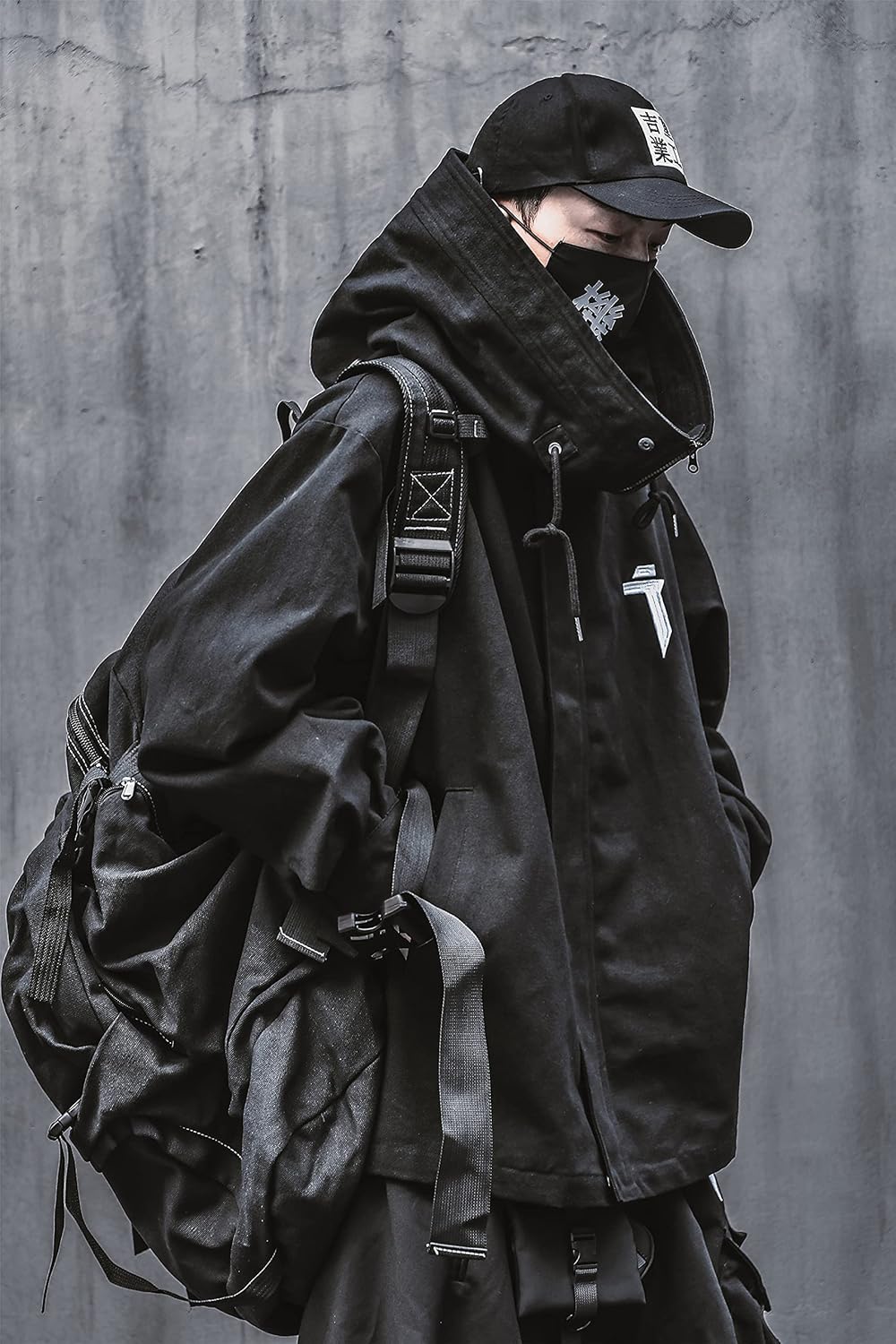 Niepce Inc Japanese Streetwear Zip Up Windbreaker Jackets for Men - Image 4