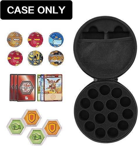 Miniatura 2 de Brappo Funda organizadora de juguetes compatible con Bakugan Baku Gear Pack tarjetas Bakucores y figuras de acción ultra coleccionables soporte para