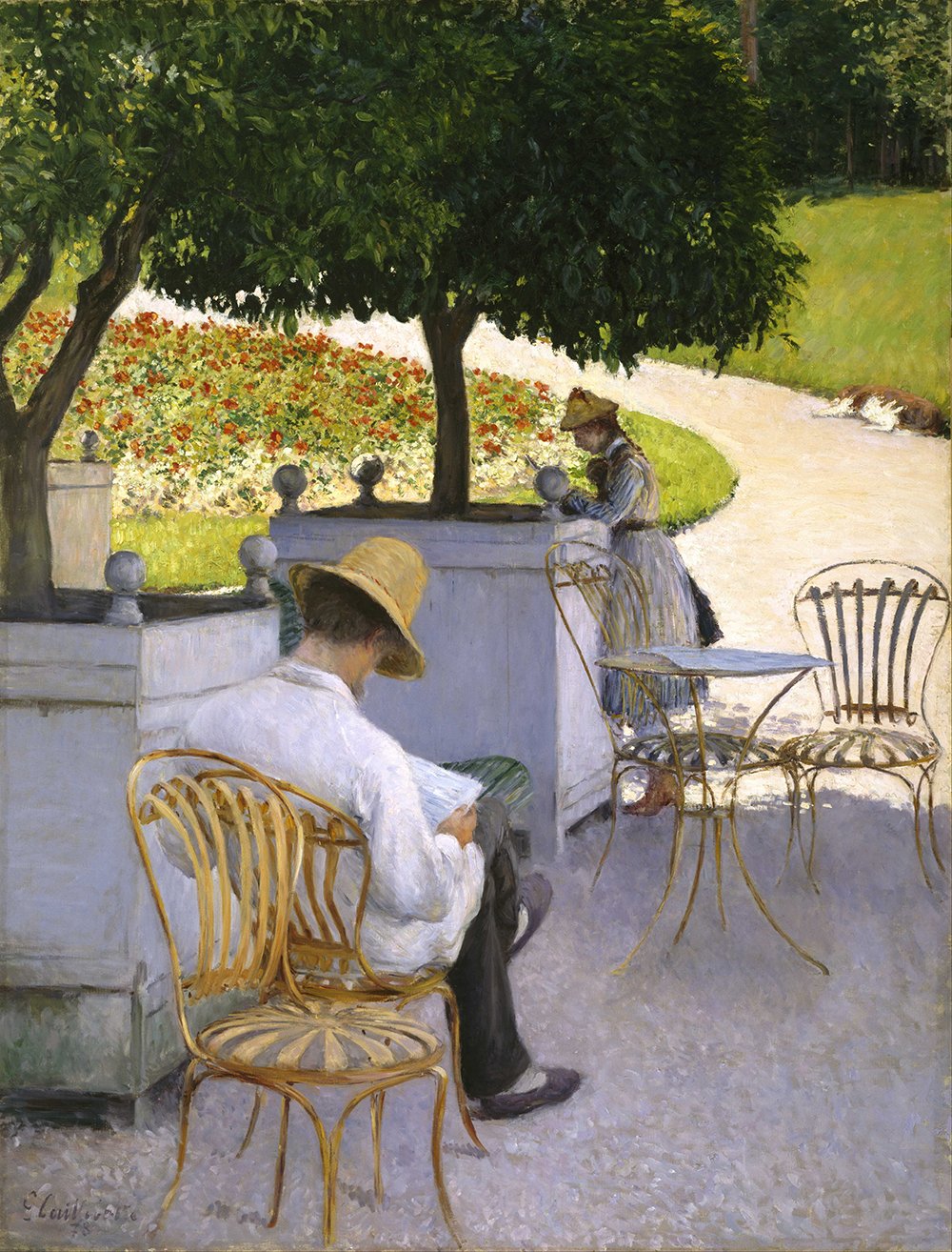 Affiche Gustave Caillebotte The Orange Trees grand format mat