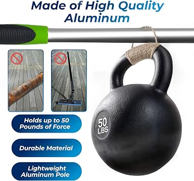 Professional Window Squeegee for Window Cleaning, 2 in 1 Rotatable Window Cleaning Squeegee Kit with Extension Pole, 62 Window Cleaning Tool for Indoor/Outdoor High Windows, Home, Car