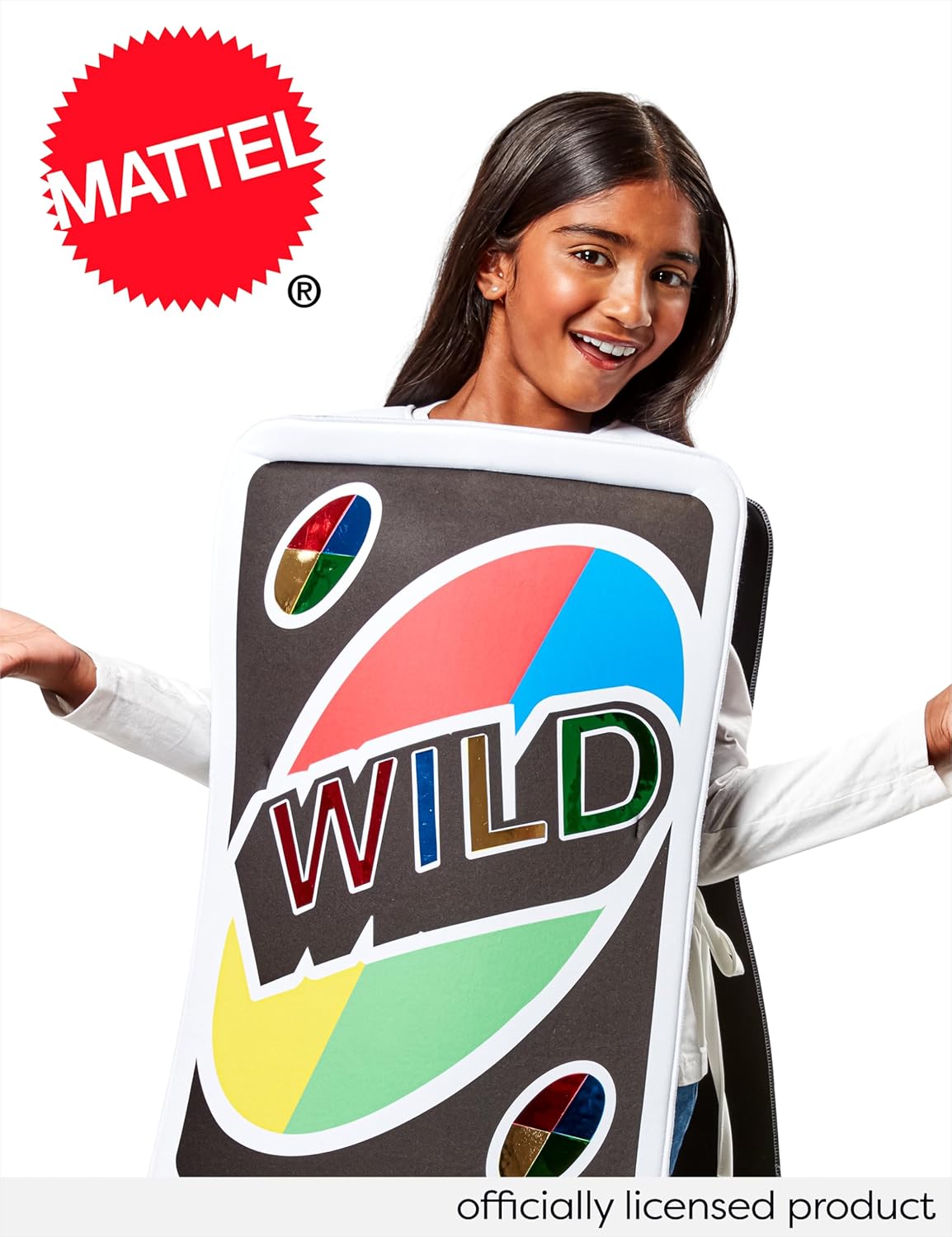 Mattel Uno: Wild Card Costume for Kids by Rubies, Unisex One Size - Image 7