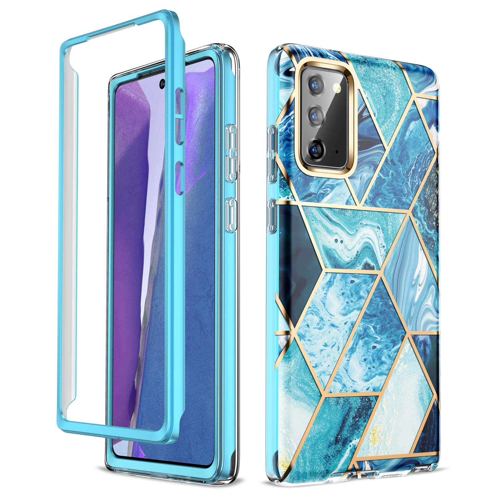 Coque Note 20 5G protection anti-rayure fine style marbre pour smartphone - 8