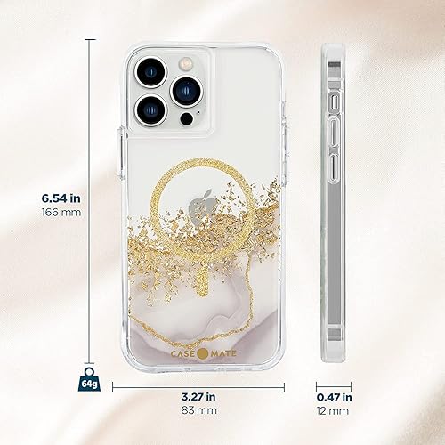 Miniatura 10 de Case-Mate - Karat Marble - Funda MAGSAFE para iPhone 13 Pro Max - Compatible con accesorios MAGSAFE y carga - Protección contra caídas de 10 pies -