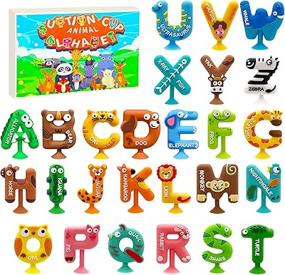 26 Piezas de Juguetes de Baño Alfabeto para Niños