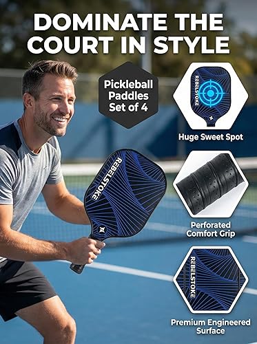 Miniatura 2 de Juego de 4 palas de pickleball