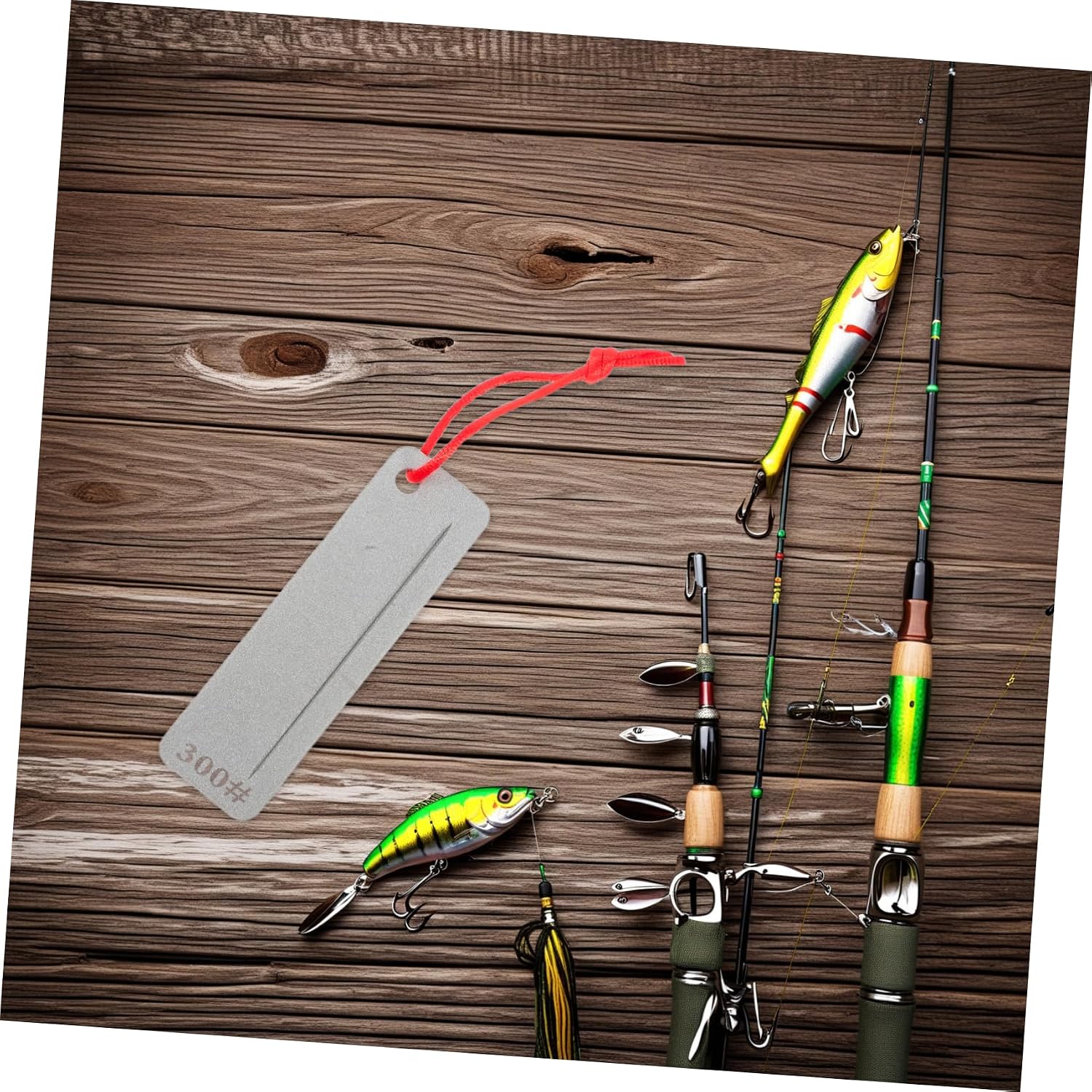 TEHAUX Portable Mini Sharpeners Sharpener for Fish Hooks Easy to Use for Fishing Camping and Everyday Outdoor Tasks