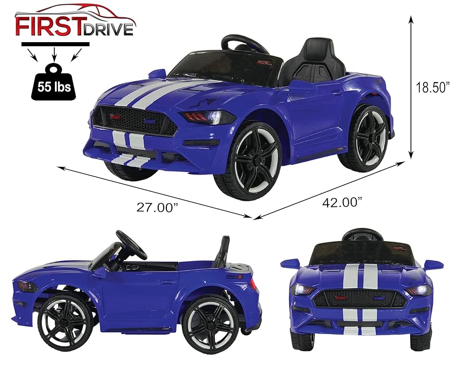 Amazon.co.jp: First Drive Mustang - Ride on Car - 子供用電動