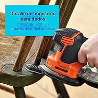 Vista 8 de Lijadora de detalles Black+Decker bdems600 Mouse