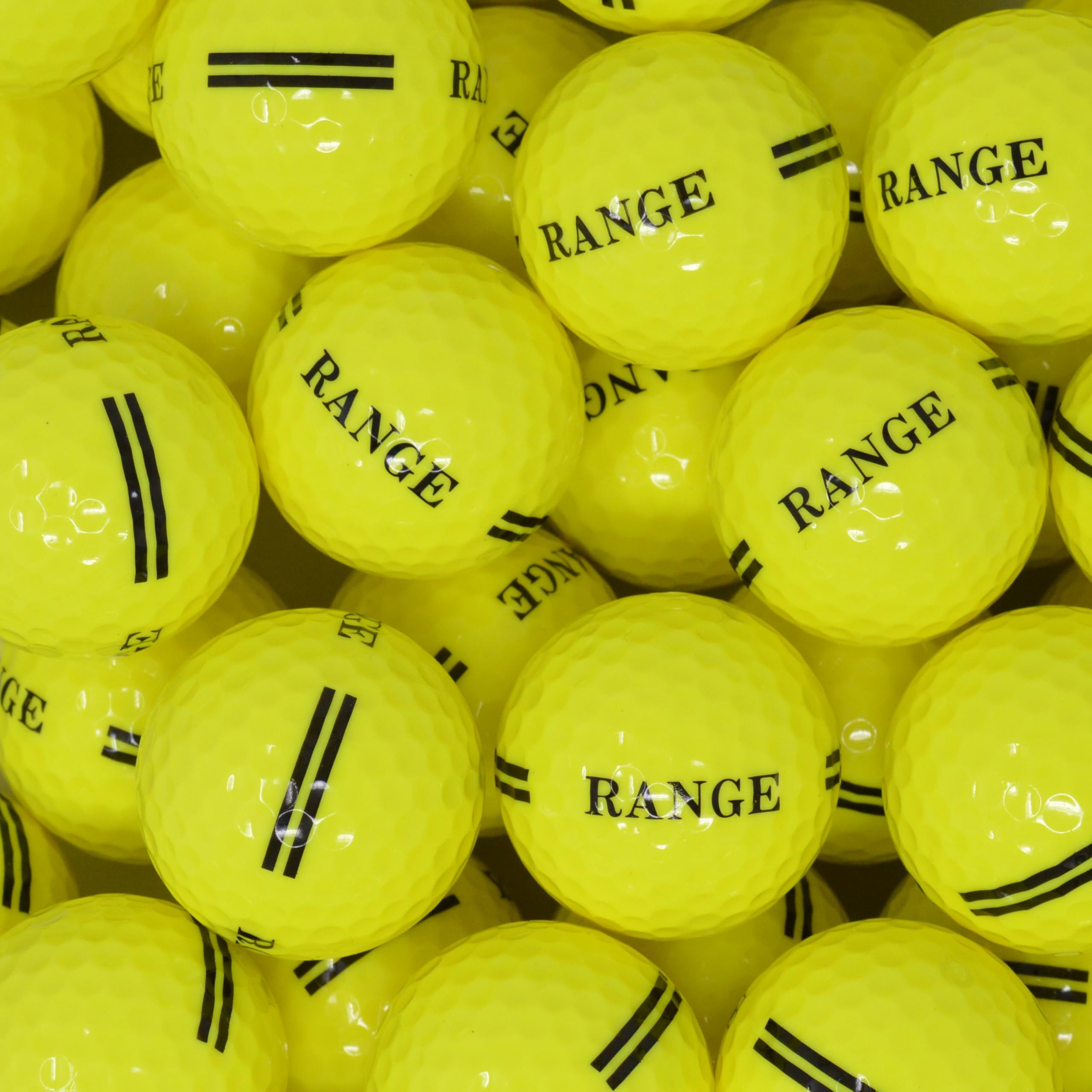 Second Chance Range Golf Balls - 2 Piece Construction, 90 Compression, Standard Golf Balls for Driving Ranges, 12 Yellow Golf Balls