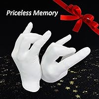 Vista 5 de Kit de fundición a mano para parejas y recuerdos, kit de molde de mano para parejas para actividades navideñas, kits de moldeo para adultos, niños