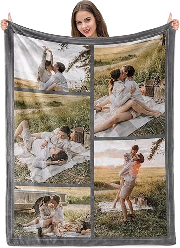 Miniatura 8 de Manta personalizada con imagen, manta con foto personalizada, regalos personalizados para adultos y niños (forro polar, 40 x 60 pulgadas)
