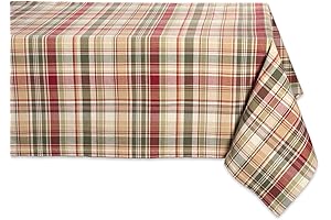 DII Give Thanks Plaid Fall Table Decor, Autumn & Thanksgiving Tabletop Linens