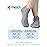 Doctor\'s Select Viscose Bamboo Ankle Diabetic Socks for Women and Men - 6 Pairs | Diabetic Socks for Men 9-12 | Moisture Wicking | Gray