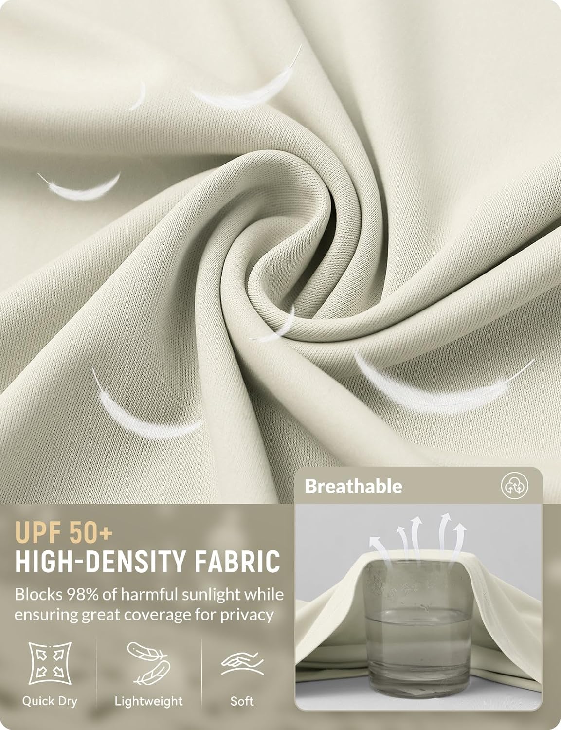 baleaf Women's UPF 50+ Sun Shirts Protection SPF Crop Jacket UV Protection Long Sleeve Full Zip Clothing Lightweight - Image 6