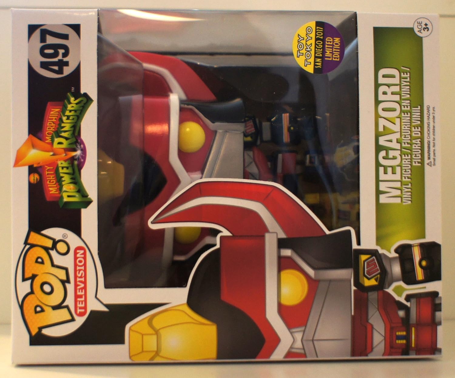 2017 SDCC Exclusive Mighty Morphin Power Rangers #497 MEGAZORD (6 inch Limited Edition)